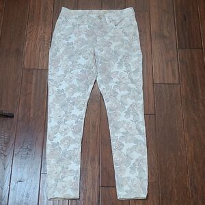 Seven7 Colorful Pastel Floral Patterned High-Rise Skinny Jeans size 8